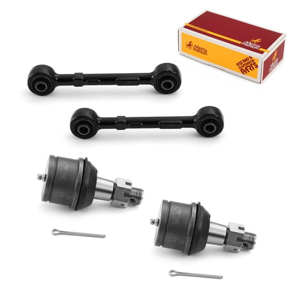 Metrix Premium Chassis Parts - 4 PC L/R Front Sway Bar Stabilizer End Link & L/R Front Lower Ball Joint Kit Fits 99-22 Ford F-250 Super Duty RWD, F-350 Super Duty RWD, K80043, K80027