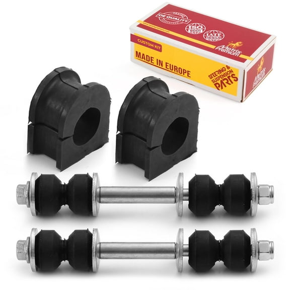 Metrix Premium Chassis Parts - 4 PC L/R Front Sway Bar Stabilizer End Link & Stabilizer Bar Bushing Kit Fits 85-89 Chevrolet Astro, 88-99 C1500, 88-00 GMC C3500, 85-89 Safari, K700532, K6439