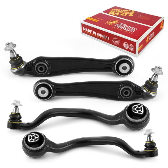 Metrix Premium Chassis Parts - 4 PC Lower Forward & Rearward Control Arm Kit Fits 14-18 BMW X5 AWD, RWD, 15-19 X6 AWD, 15-19 X6 RWD, Replacement RK623280, RK623279, RK622957, RK622956