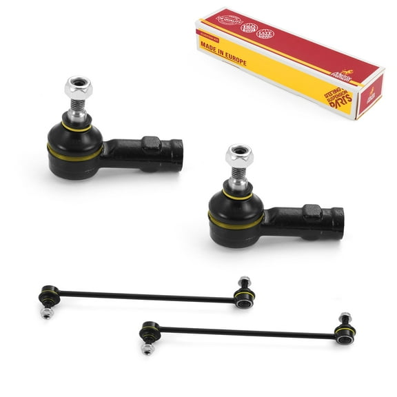Metrix Premium Chassis Parts - 4 PC Outer Tie Rod End & Front Stabilizer Bar Link Kit Fits 2007 Ford Focus, Replacement ES80580, K80235