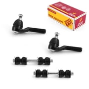 Metrix Premium Chassis Parts - 4 PC Outer Tie Rod End & Front Sway Bar Stabilizer Bar End Link Kit Fits 1967 Ford Mustang, Replacement ES360RL, K700528