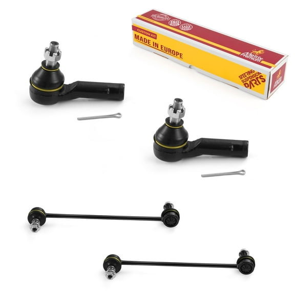 Metrix Premium Chassis Parts - 4 PC Outer Tie Rod End & Front Sway Bar Stabilizer End Link Kit Fits 02-03 Mazda Protege5, 01-03 Protege, 00-01 MPV, Replacement ES3197RL, K750385
