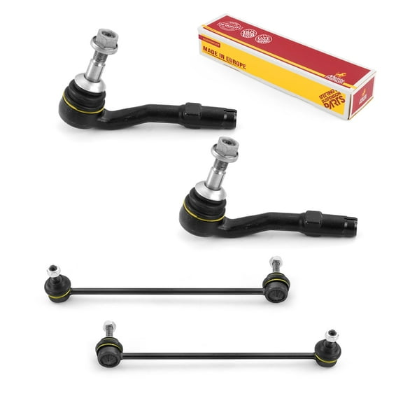 Metrix Premium Chassis Parts - 4 PC Outer Tie Rod End & Front Sway Bar Stabilizer End Link Kit Fits 08-09 BMW 525i, 08-10 528i, 08-10 535i, 06-10 550i, M5, ES800478, K750027, K750028