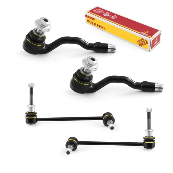 Metrix Premium Chassis Parts - 4 PC Outer Tie Rod End & Front Sway Bar Stabilizer End Link Kit Fits 2008-2014 BMW X6, 2007-2013 BMW X5, Replacement ES800684, K750215, K750216