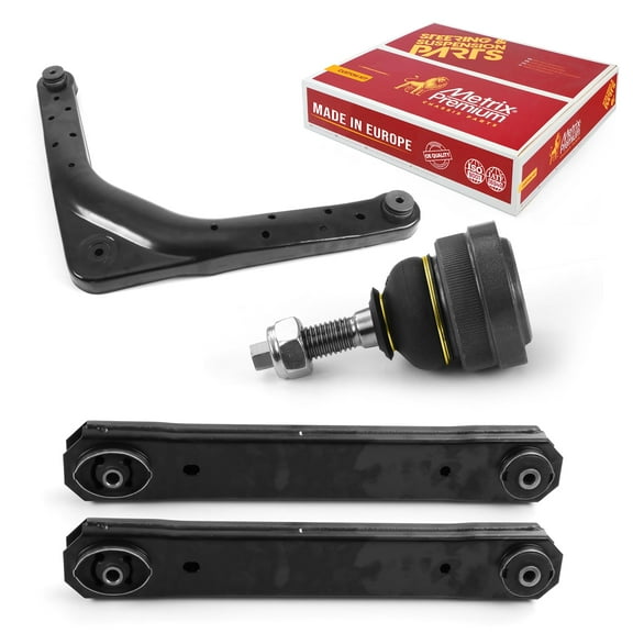 Metrix Premium Chassis Parts-4 PC Rear Upper & Lower Control Arm & Upper Ball Joint Kit Fits 99-04 Jeep Grand Cherokee,Replacement RK643183,RK641869,K7450
