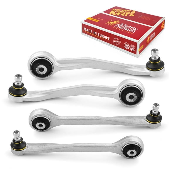 Metrix Premium Chassis Parts - 4 PC Upper Forward Rearward Control Arm Kit Fits 12 Audi Q5, 12 A5, 12 A5 Quattro, 12 S5
