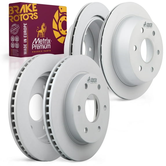Metrix Premium Chassis Parts - 4 PCS Front/Rear Brake Rotor Kit Fits Chevrolet Astro, Silverado 1500, Classic, Suburban 1500, GMC Sierra 1500, Classic, Safari, 56825FZN, 56827FZN