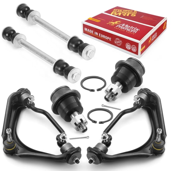 Metrix Premium Chassis Parts - 6 PC Front End Suspension Kit Fits 2002-2005 Ford Explorer 4-Door Only, 2002-2005 Mercury Mountaineer, K700542, K8695T, RK620224, RK620225, Made in Europe