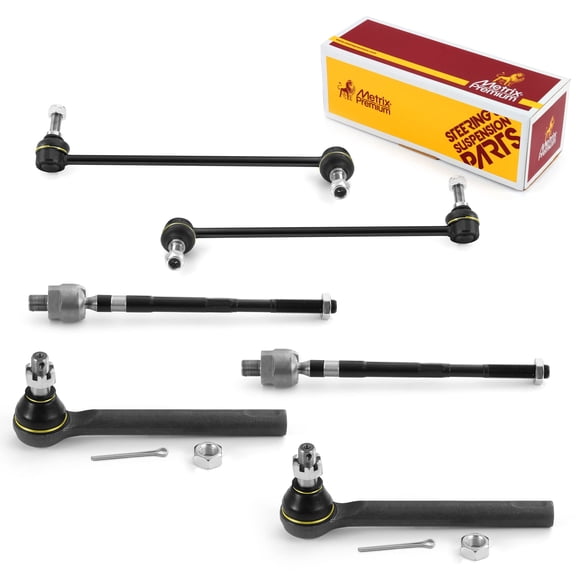Metrix Premium Chassis Parts - 6 PC Front Suspension Kit Fits 2008 Nissan Murano (Mexico), 2005-2007 Nissan Murano, Replacement K80255, K80256, EV800047, ES800046, Made in Europe