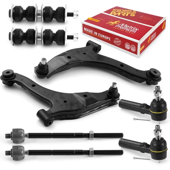 Metrix Premium Chassis Parts - 8 PC Front End Suspension Kit Fits 2001-2010 Chrysler PT Cruiser, Replacement ES3173RL, EV404, K7348, RK620009, RK620010, Made in Europe