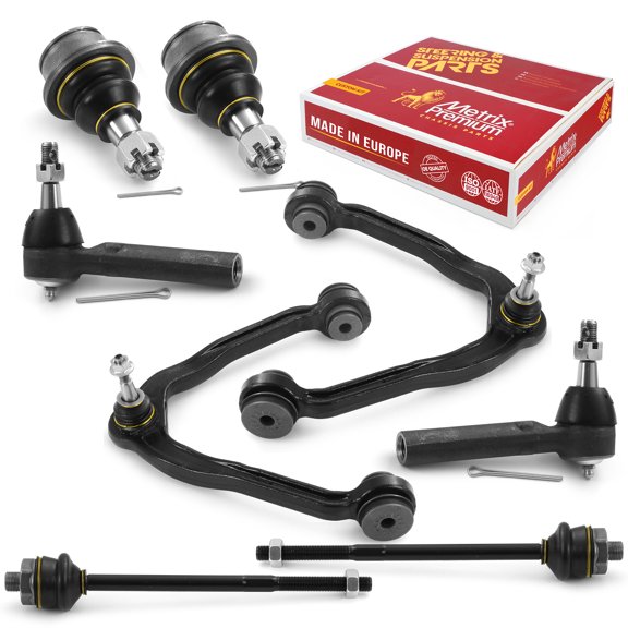 Metrix Premium Chassis Parts - 8 PC Front End Suspension Kit Fits 2002-2006 Cadillac Escalade, 2002-2006 Chevrolet Avalanche 1500, 1999-2006 GMC Sierra 1500 4WD, AWD, Made in Europe