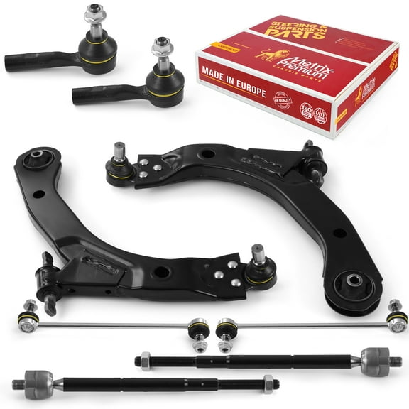 Metrix Premium Chassis Parts - 8 PC Front End Suspension Kit Fits 2005-2010 Chevrolet Cobalt, 2006-2011 HHR, 2007-2010 Pontiac G5, 2005-2006 Pontiac Pursuit, 2003-2007 Saturn Ion, Made in Europe