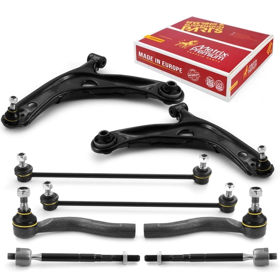Metrix Premium Chassis Parts - 8 PC Front End Suspension Kit Fits 2007-2013 Toyota Yaris, Replacement ES800311, ES800312, EV800325, K80879, RK620572, RK620573, Made in Europe