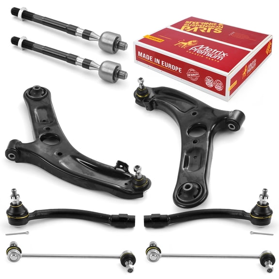 Metrix Premium Chassis Parts - 8 PC Front End Suspension Kit Fits 2011-2016 Hyundai Elantra, 2013-2014 Elantra Coupe, 2013-2016 Elantra GT, 2017 Elantra GT Base, 2012-2017 Veloster, Made in Europe