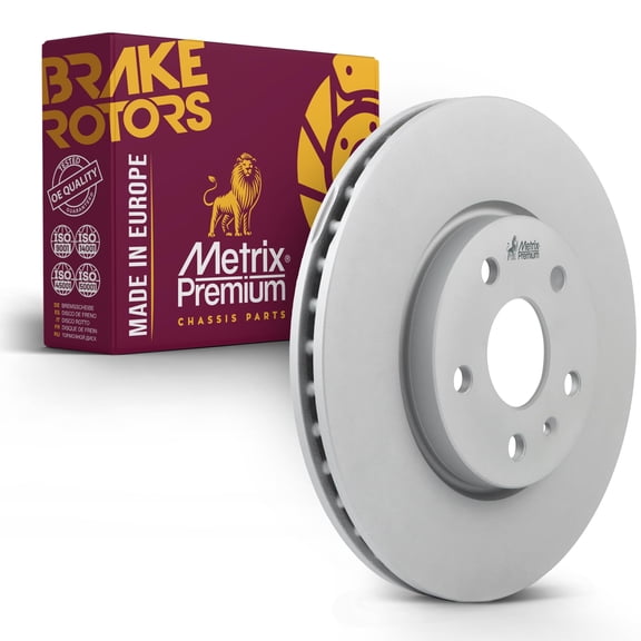 Metrix Premium Chassis Parts - 12.64 inch (321mm) Front Coated Vented Disc Brake Rotor Fits Chevrolet Equinox, Chevrolet Impala, Buick LaCrosse, Regal, GMC Terrain, Malibu, Camaro 580746FZN