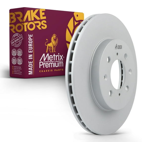 Metrix Premium Chassis Parts - 10.31 inch (262mm) Front Coated Vented Disc Brake Rotor Fits Honda Civic Del Sol EL Fit Acura Integra