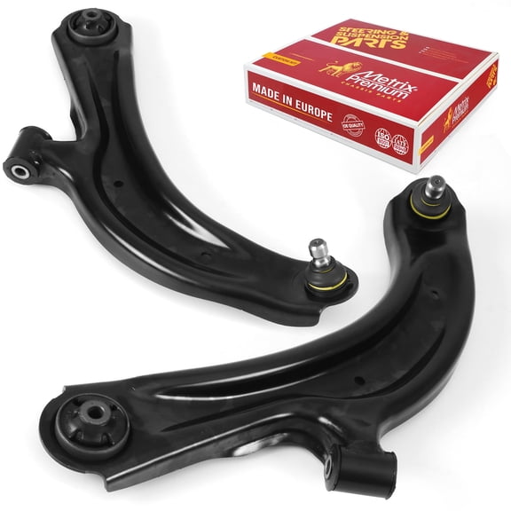 Metrix Premium Chassis Parts - Front Left & Right Lower Control Arm w Ball Joint & Bushing Assembly Kit Fits 15-18 Chevrolet City Express, 13-21 Nissan NV200, RK622160, RK622159, Made in Europe