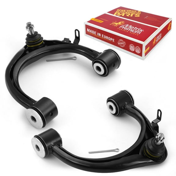 Metrix Premium Chassis Parts - Front Left & Right Upper Control Arm w Ball Joint & Bushing Assembly Kit Fits 98-07 Lexus LX470, Toyota Land Cruiser, Replacement RK621228, RK621227, Made in Europe
