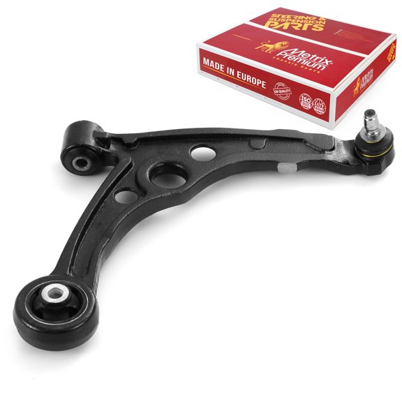Metrix Premium Chassis Parts - Front Right Lower Control Arm w Ball Joint & Bushing Assembly Fits 2012 Fiat 500, 2013-2017 Fiat 500, 2018-2019 Fiat 500, Replacement RK622860, Made in Europe