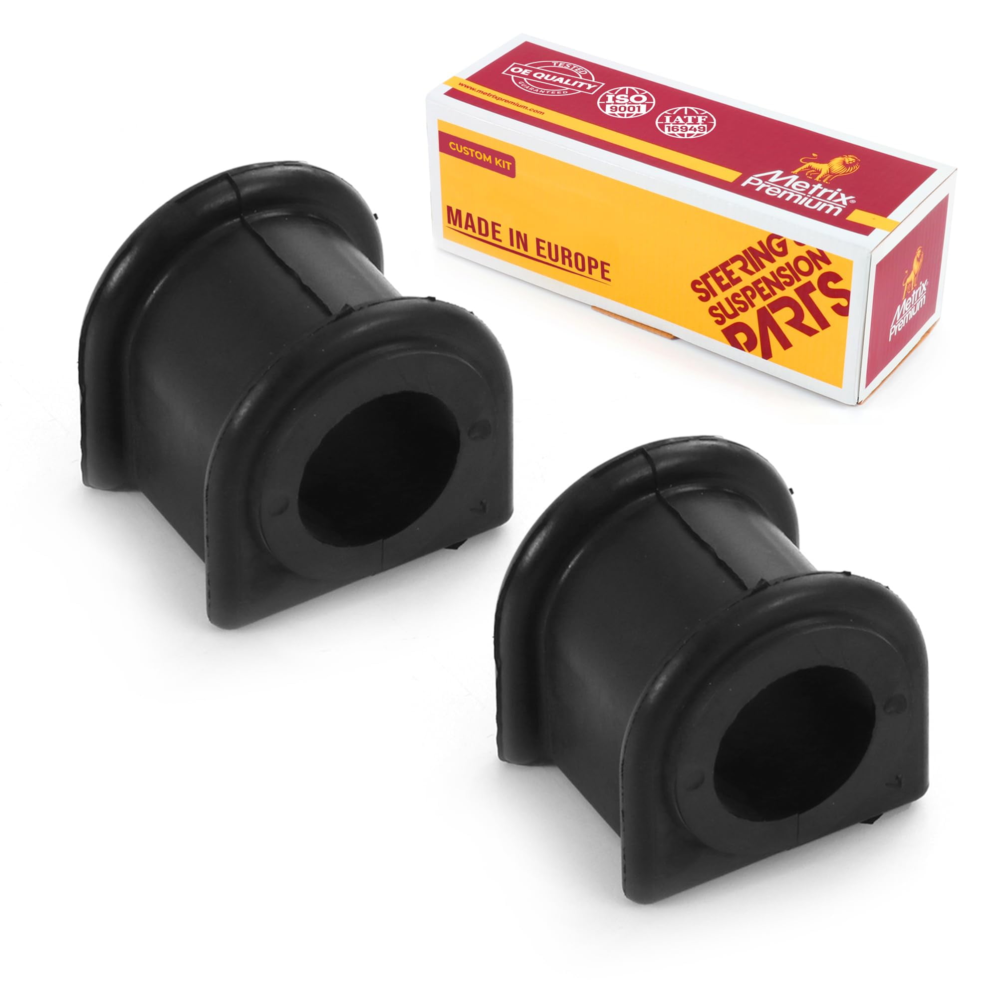 Metrix Premium Chassis Parts - Front Stabilizer Bar Bushing Kit Fits 07-12 Dodge Caliber, 09-20 Journey, 07-17 Jeep Compass, 07-17 Patriot, Replacement K200216, Made in Europe