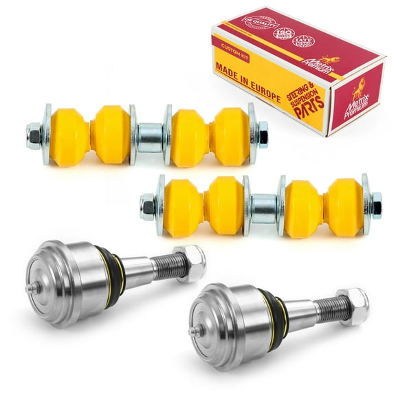 Metrix Premium Chassis Parts GDX - 4 PC Front L/R Sway Bar Stabilizer End Link & Front Upper L/R Ball Joint Kit Fits 06-08 Dodge Ram 1500 4WD, 06-09 Ram 2500, Ram 3500 4WD, K80766 K7460