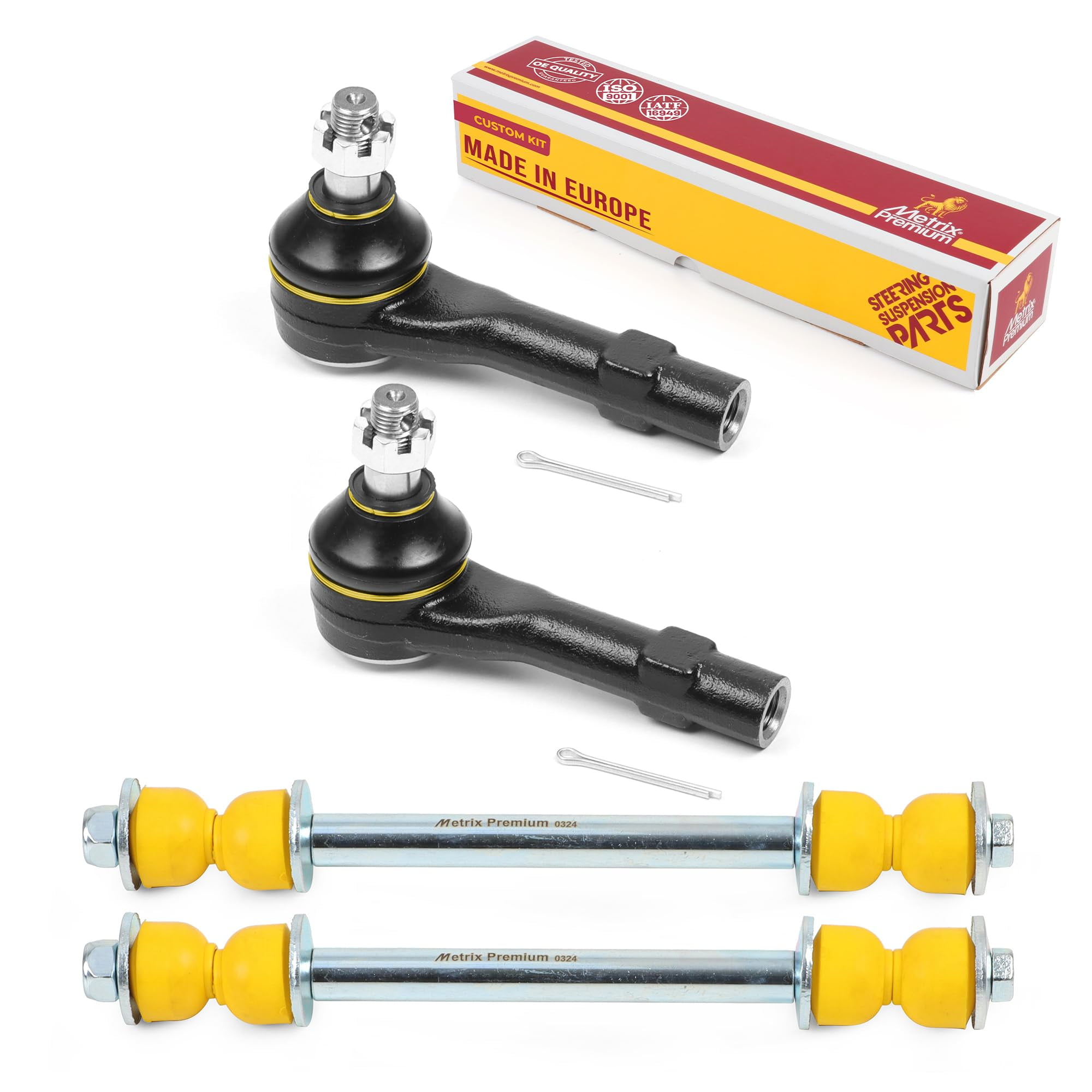 Metrix Premium Chassis Parts GDX - 4 PC Front Sway Bar Stabilizer End Link & Outer Tie Rod End Kit Fits 2001-2003 Ford Explorer Sport, 2004-2005 Mercury Mountaineer, K700542, ES3667
