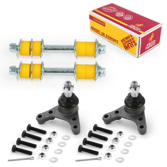Metrix Premium Chassis Parts GDX - 4 PC Front Sway Bar Stabilizer End Link & Upper Ball Joint Kit Fits 1998-2000 Toyota Tacoma DLX Submodel RWD, Replacement K90250, K90256, K90257