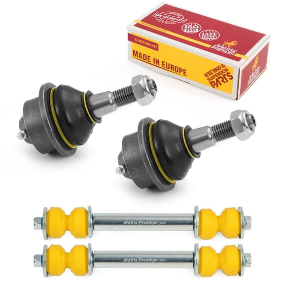Metrix Premium Chassis Parts GDX - 4 PC L/R Front Sway Bar Stabilizer End Link & L/R Front Lower Ball Joint Kit Fits 06-22 Chevrolet Express 2500, 03-22 GMC Savana 3500, K700537, K6711