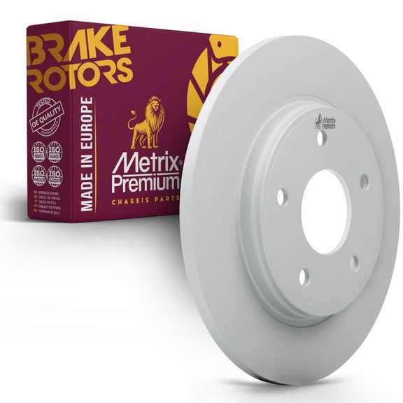 Metrix Premium Chassis Parts - 12.01 inch (305mm) Rear Coated Solid Disc Brake Rotor Fits 2008-2016 Dodge Grand Caravan, 2008-2016 Chrysler Town & Country, 2009-13 Journey, Volkswagen Routan, Ram C/V