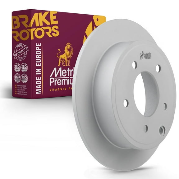 Metrix Premium Chassis Parts - 10.31 inch (262mm) Rear Coated Solid Disc Brake Rotor Fits Chrysler 200, Chrysler Sebring, Dodge Avenger, Dodge Caliber, Jeep Compass, Jeep Patriot, Mitsubishi Lancer