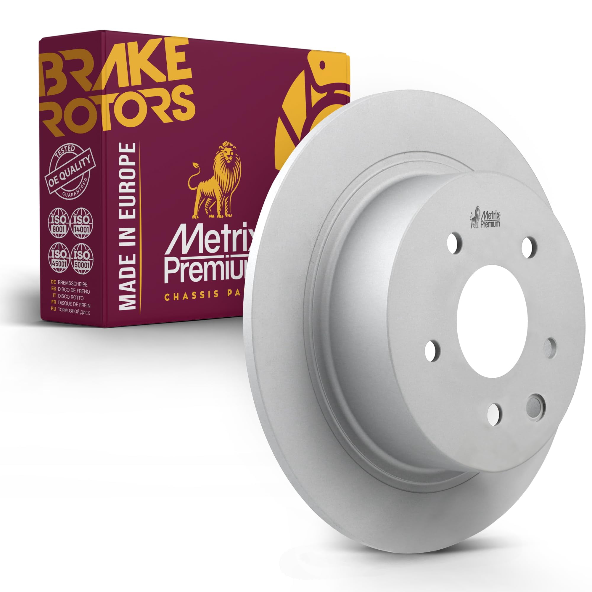 Z32 Rofu Rear Left Rotor Metrix Premium Chassis Parts -Rear Coated Solid Disc Brake Rotor Fits ...