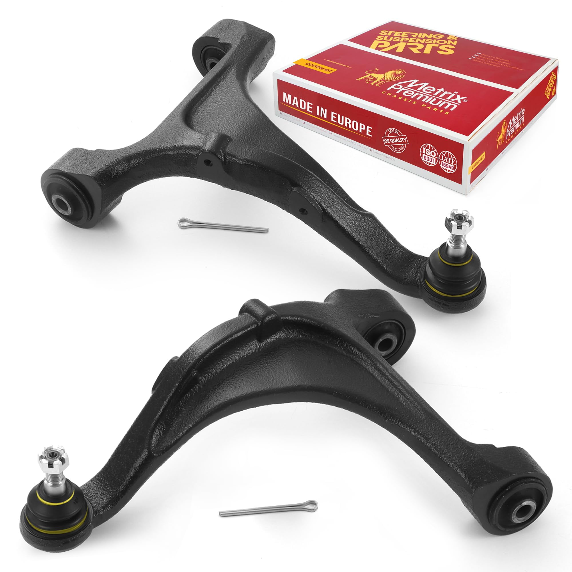Metrix Premium Chassis Parts - Rear Left & Right Upper Control Arm w Ball Joint & Bushing Assembly Kit Fits 11-13 Kia Sorento, 07-12 Hyundai Santa Fe, 07-12 Veracruz, RK623153 RK623152