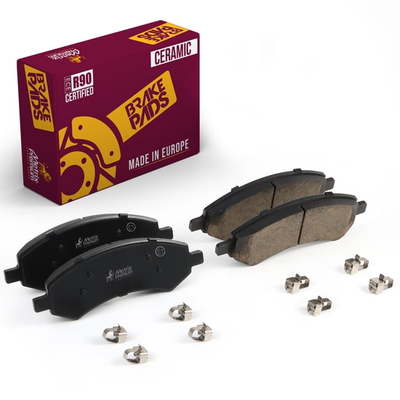 Metrix Premium Chassis Parts - Front Ceramic Disc Brake Pad Set D1084 Fits 07-09 Chrysler Aspen, 05-10 Dodge Dakota, 07-09 Durango, 06-10 Ram 1500, 06-09 Mitsubishi Raider, 11-18 Ram 1500