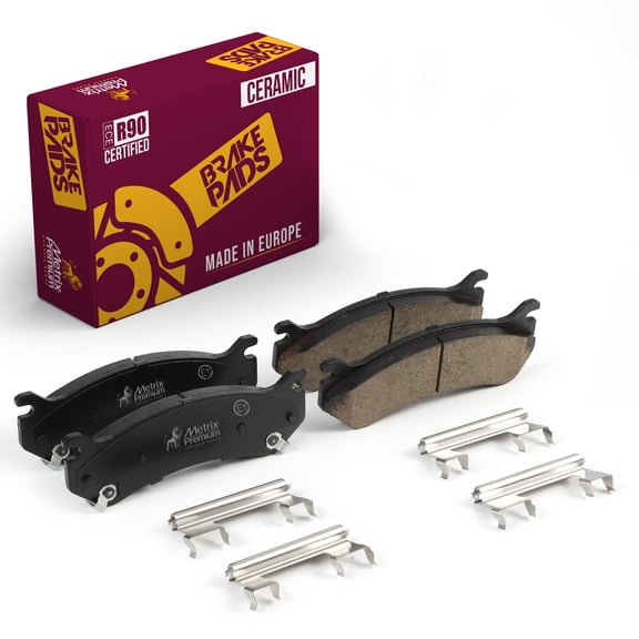 Metrix Premium Chassis Parts -Front&Rear Ceramic Disc Brake Pad Set D785 Fits 02-06 Cadillac Escalade,03-05 Chevrolet Astro,03-08 Express 1500,00-06 Tahoe,03-05 GMC Safari,03-08 Savana 1500