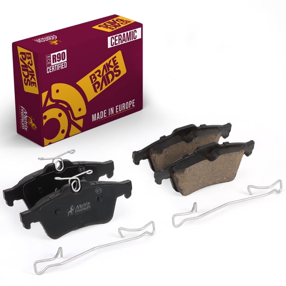 Metrix Premium Chassis Parts - Rear Ceramic Disc Brake Pad Set D1095 Fits 07-08 Cadillac BLS,08-10 Chevrolet Cobalt,13-18 Ford C-Max,18-22 EcoSport,13-16 Escape,12-18 Focus,06-08 Jaguar S-Type