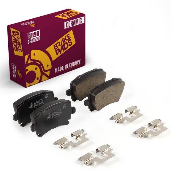 Metrix Premium Chassis Parts - Rear Ceramic Disc Brake Pad Set D1108 Fits 06-09 Audi A3, 06-09 A3 Quattro,05-09 A4,05-09 A4 Quattro,06-10 Volkswagen Bora,09-17 CC,07-11 Eos,06-11 GTI 10-13 Golf