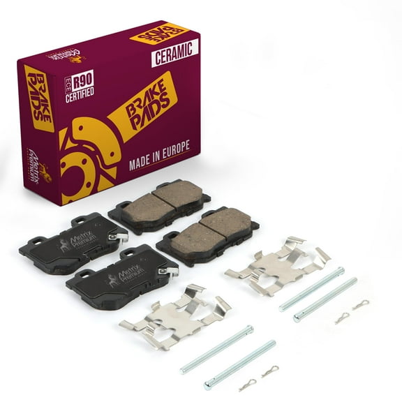 Metrix Premium Chassis Parts - Rear Ceramic Disc Brake Pad Set D1347 Fits Infiniti FX50, G37, M37, M56, Q50, Q60, Q70, Q70L, QX70, Nissan 370Z, Made in Europe