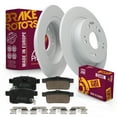 thumbnail image 1 of Metrix Premium Chassis Parts - Rear Ceramic Disc Brake Pad Set & Solid Brake Rotor Kit Fits 2008-2017 Honda Accord, Made in Europe, 1 of 9