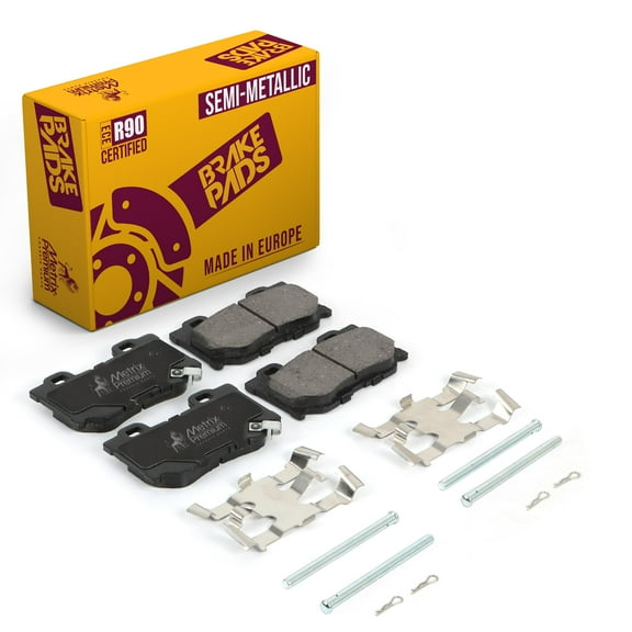 Metrix Premium Chassis Parts Rear Semi-Metallic Disc Brake Pad Set D1347 Fits Infiniti FX50, G37, M37, M56, Q50, Q60, Q70, Q70L, QX70, Nissan 370Z
