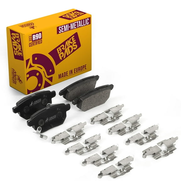 Metrix Premium Chassis Parts - Rear Semi-Metallic Disc Brake Pad Set D1354 Fits Scion tC, xB, 2009-2019 Toyota Corolla, Prius, Prius Prime, Matrix, Pontiac Vibe, Made in Europe