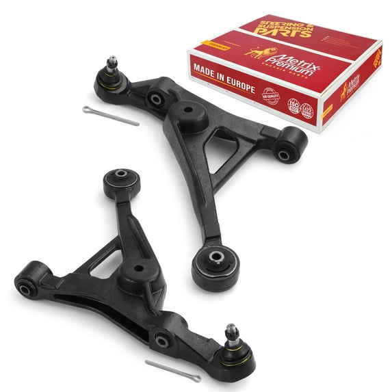 Metrix Premium Chassis Parts - Front Left & Right Lower Control Arm w Ball Joint & Bushing Assembly Kit Fits 01-06 Chrysler Cirrus, 01-06 Sebring, 95-06 Dodge Stratus, RK7425, RK7427, Made in Europe