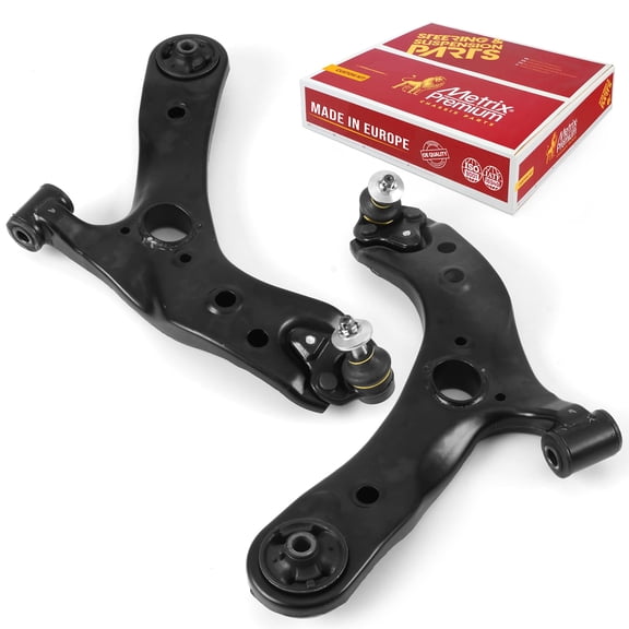 Metrix Premium Chassis Parts - Front Left & Right Lower Control Arm w Ball Joint & Bushing Assembly Kit Fits 10-15 Toyota Prius, 12-15 Prius Plug-In, 11-17 Lexus CT200h, RK622203 RK622202