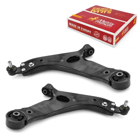 Metrix Premium Chassis Parts - Front Left & Right Lower Control Arm w Ball Joint & Bushing Assembly Kit Fits 11-13 Kia Sportage, 10-13 Hyundai Tucson, Replacement RK623540, RK622768, Made in Europe