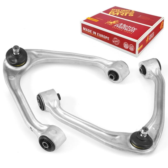 Metrix Premium Chassis Parts - Front Left & Right Upper Control Arm w Ball Joint & Bushing Assembly Kit Fits 15 Infiniti Q40, 11-12 G25, 09-13 G37, Replacement RK621600, RK621601, Made in Europe