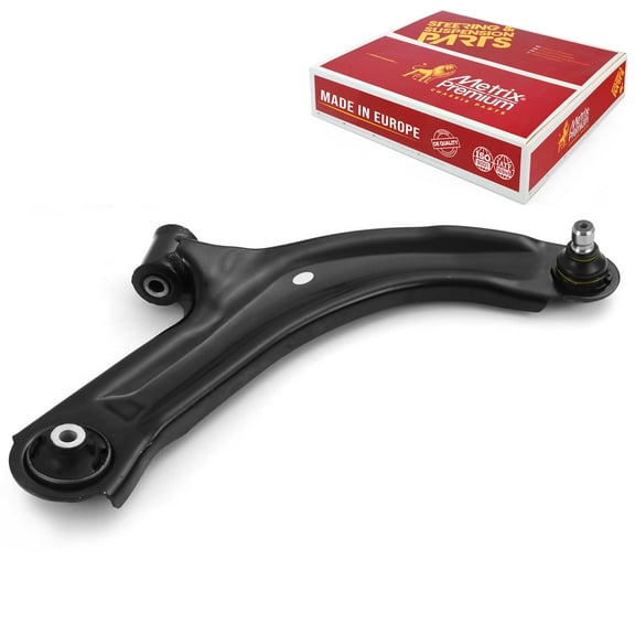 Metrix Premium Chassis Parts - Front Right Lower Control Arm w Ball Joint & Bushing Assembly Fits 07-18 Nissan Tiida (Mexico), 07-11 Versa, 12 Versa, 09-14 Cube, Replacement RK620566, Made in Europe