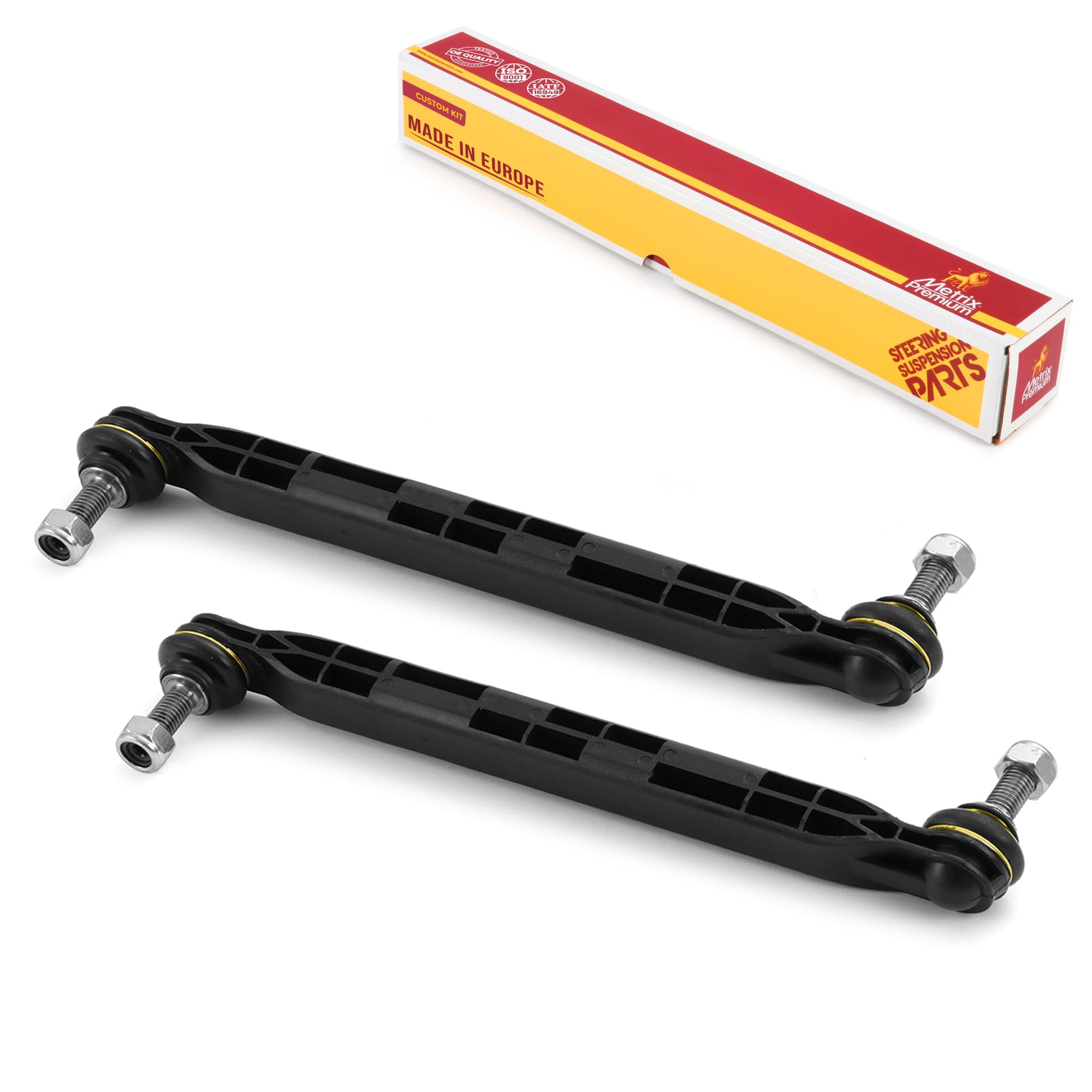 Metrix Premium Chassis Parts - 2 PC Front Sway Bar Stabilizer End Link Kit Fits 10 Buick Allure, 12-14 Chevrolet Orlando, 10 Pontiac G6, 2010-2011 Saab 9-5, Replacement K750519, Made in Europe