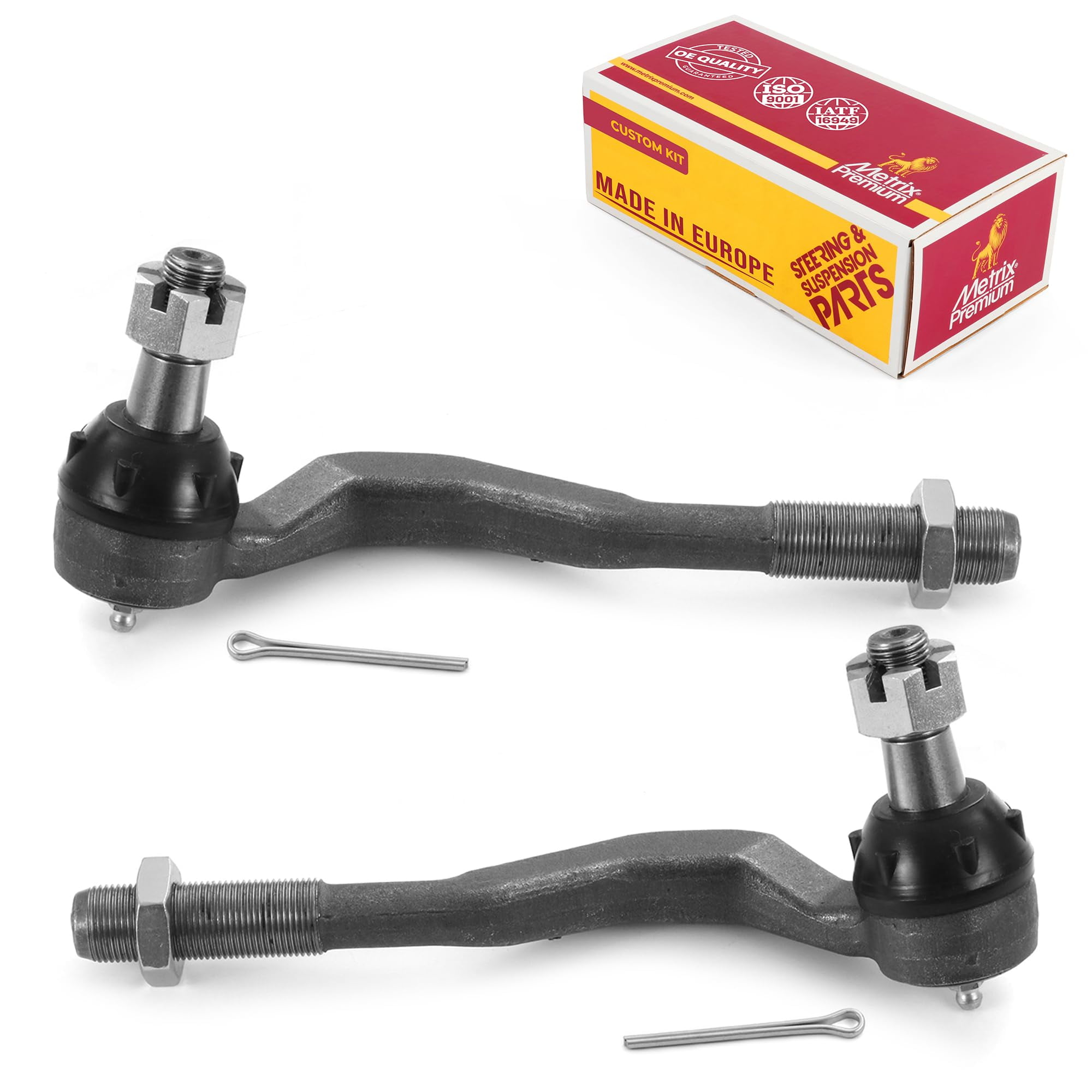 Metrix Premium Chassis Parts - Front Left & Right Outer Tie Rod End Kit Fits 2001-2004 Toyota Tacoma RWD, 1998-2000 Toyota Tacoma RWD, 1995-2004 Tacoma 4WD, Replacement ES3545, ES3546, Made in Europe