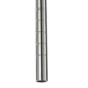 Metro 5451300 74 in. Super Erecta Site Select Mobile-Ready Industrial Wire Shelving Post - Chrome