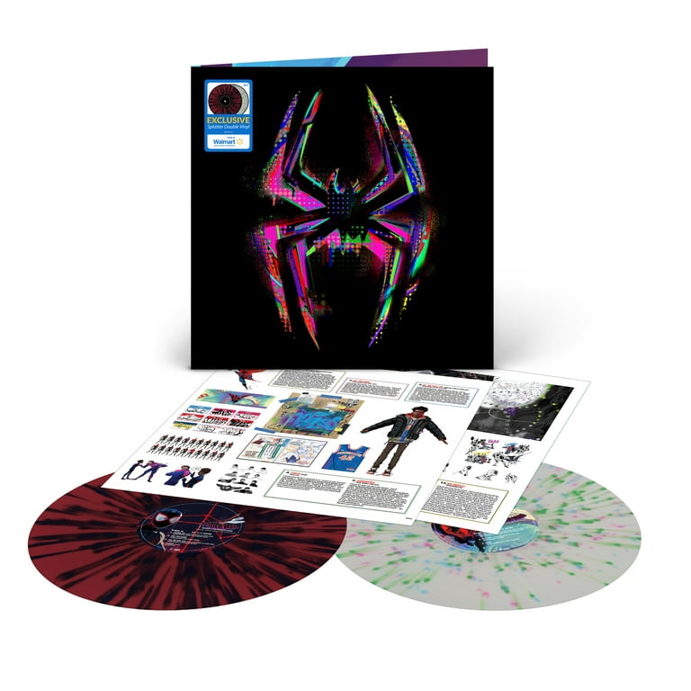 Spider-Man Across the Spider-Verse Vinyl Record Soundtrack 2 LP Color  Marvel