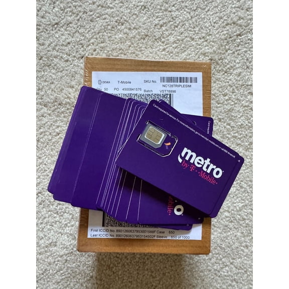 Metro By T-Mobile SIM Cards Lot of 12 Sim NEW
